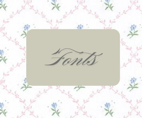 Fonts