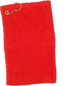 Terry Cotton Golf Towel - Red