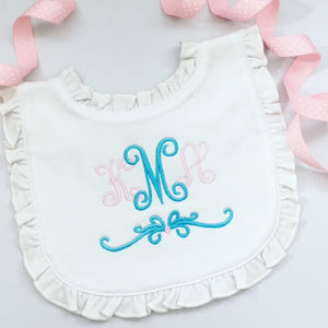 Ruffle Baby Bib