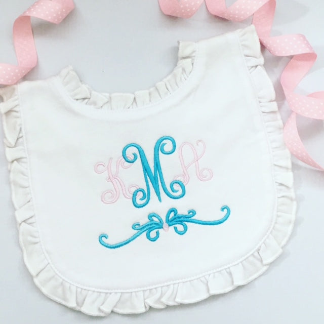Ruffle Baby Bib
