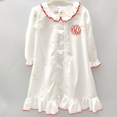 Sweet Dreams Ruffle Nightgown - Size 3 AHG initials