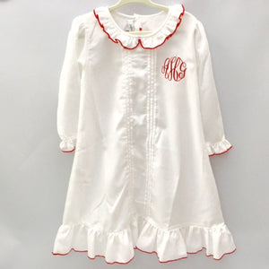 Sweet Dreams Ruffle Nightgown - Size 3 AHG initials